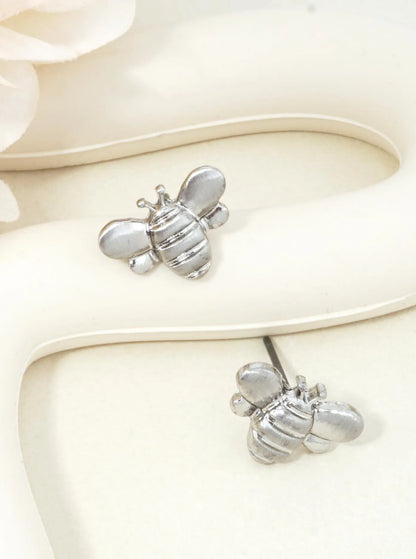 Matte Bee Stud Earrings