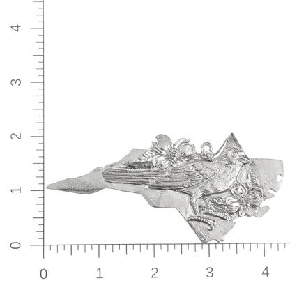 North Carolina Pewter Ornament - Cardinal & Dogwood