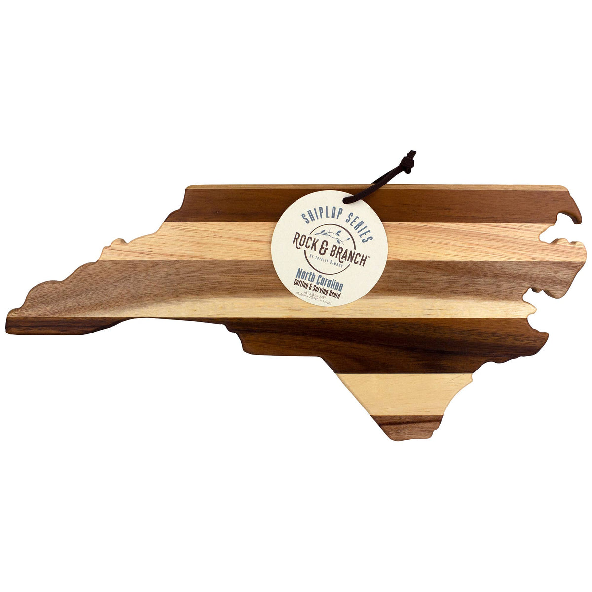 Wooden North Carolina Cutting & Serving Board - Rock & Branch® Shiplap Series