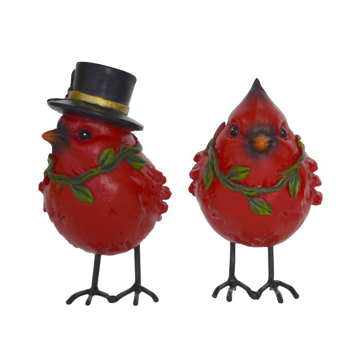 Festive Holiday Red Bird Statuary - Cardinal 2 Options