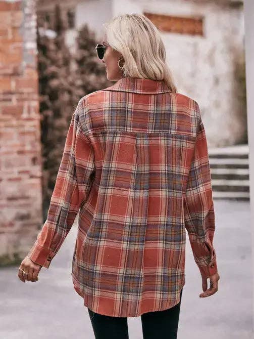 Cozy Plaid Flannel Button Down Shirt