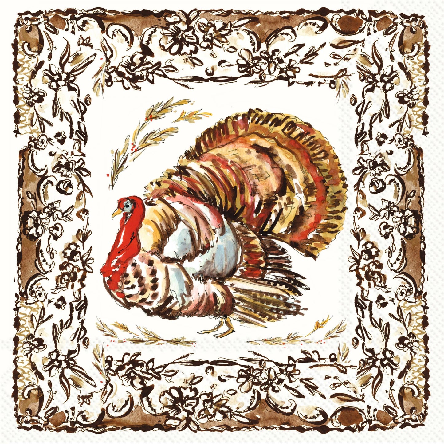 Turkey Collection Paper Luncheon Napkins 20 ct
