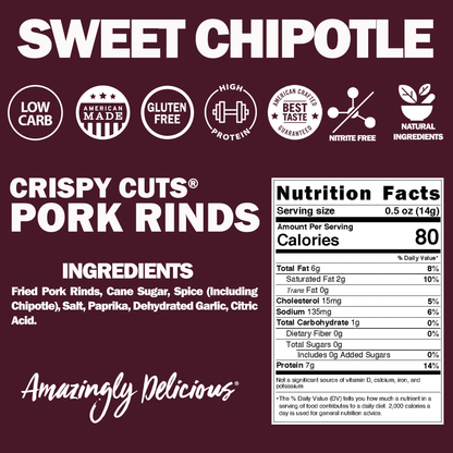 Crispy Cuts Sweet Chipotle Pork Rind (1oz)