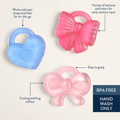 Cutie Coolers™ Coquette Bow Teethers - Itzy Ritzy