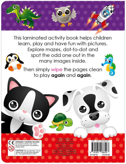 Write and Wipe Mazes and Dot To Dot Activity Book