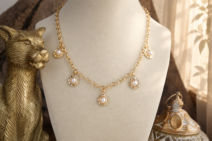 Pear Station Charm Necklace