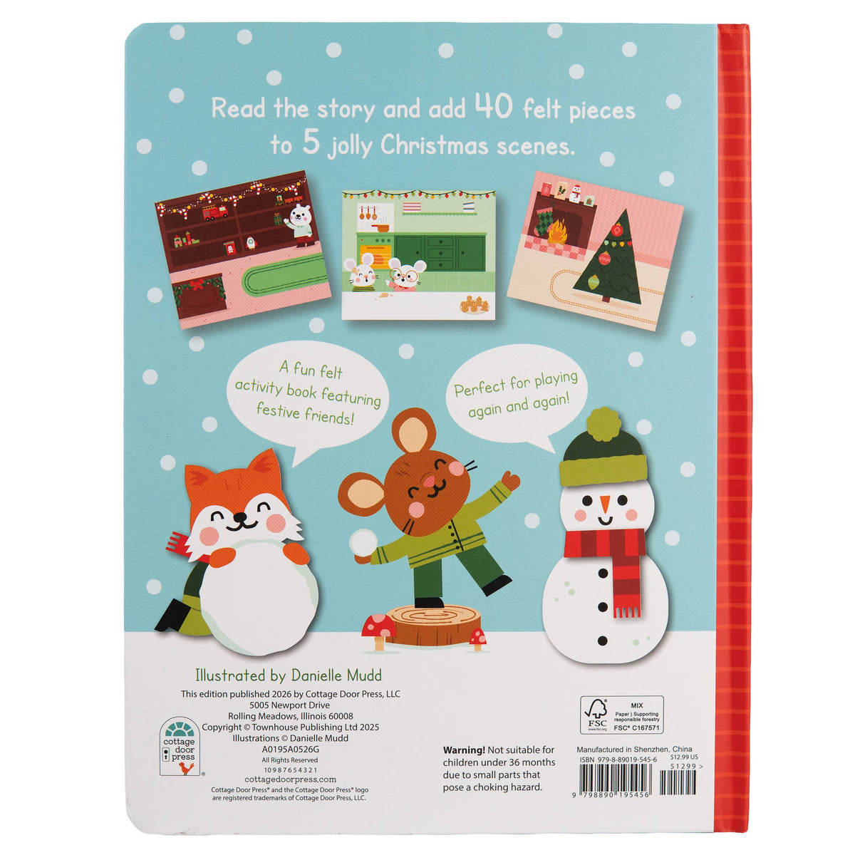 My Fun Felt Activity Book Christmas - Children's Activity