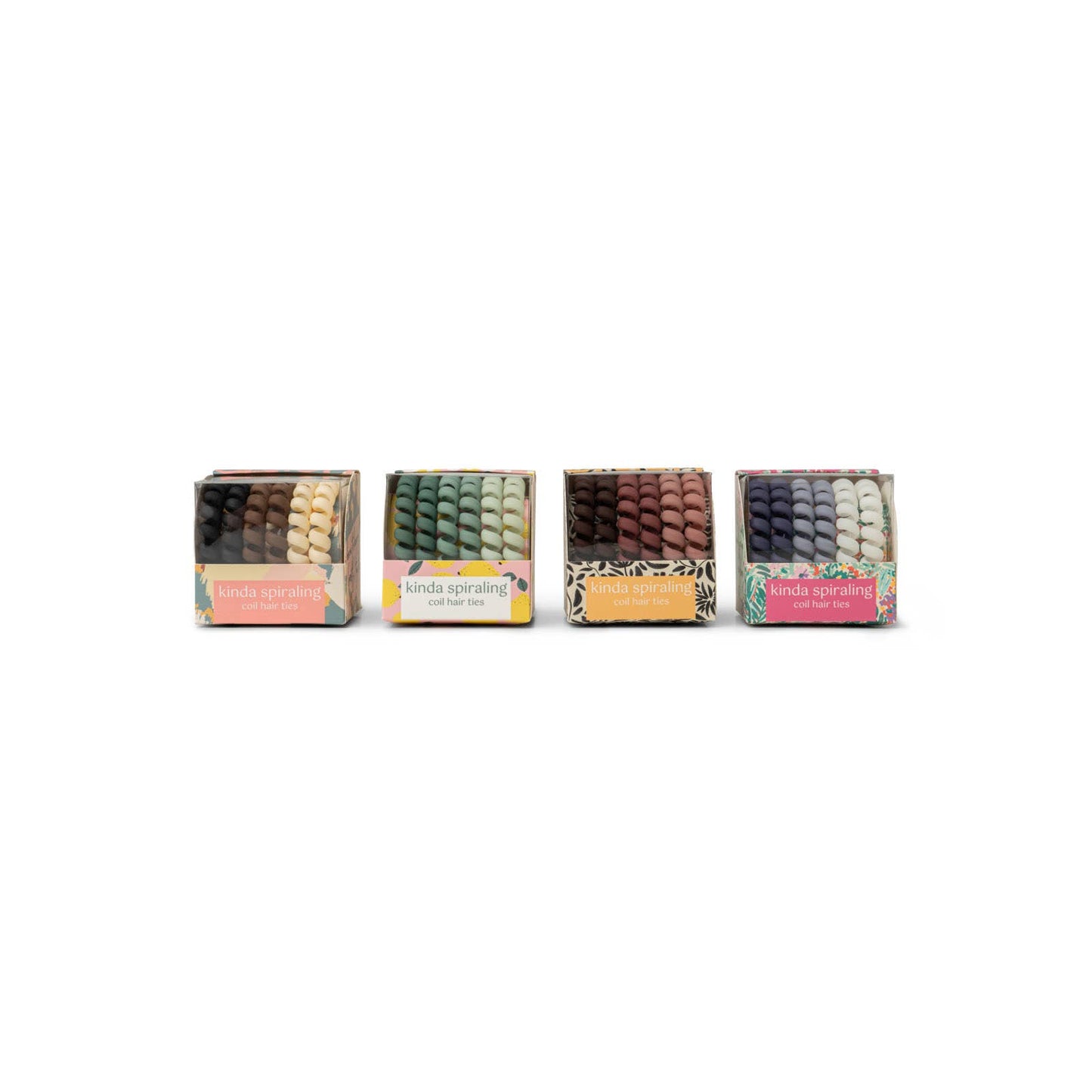 Crush Kinda Spiraling Coil Hair Ties 6 Pk - 4 Color Options