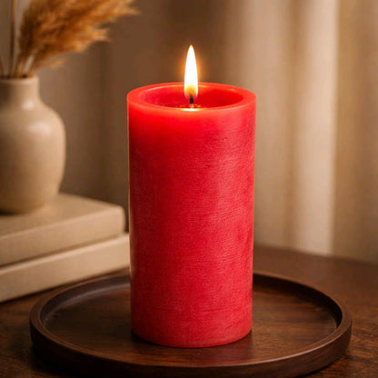 Melted Realistic Flame LED Flameless Candle - Cream, Green or Red