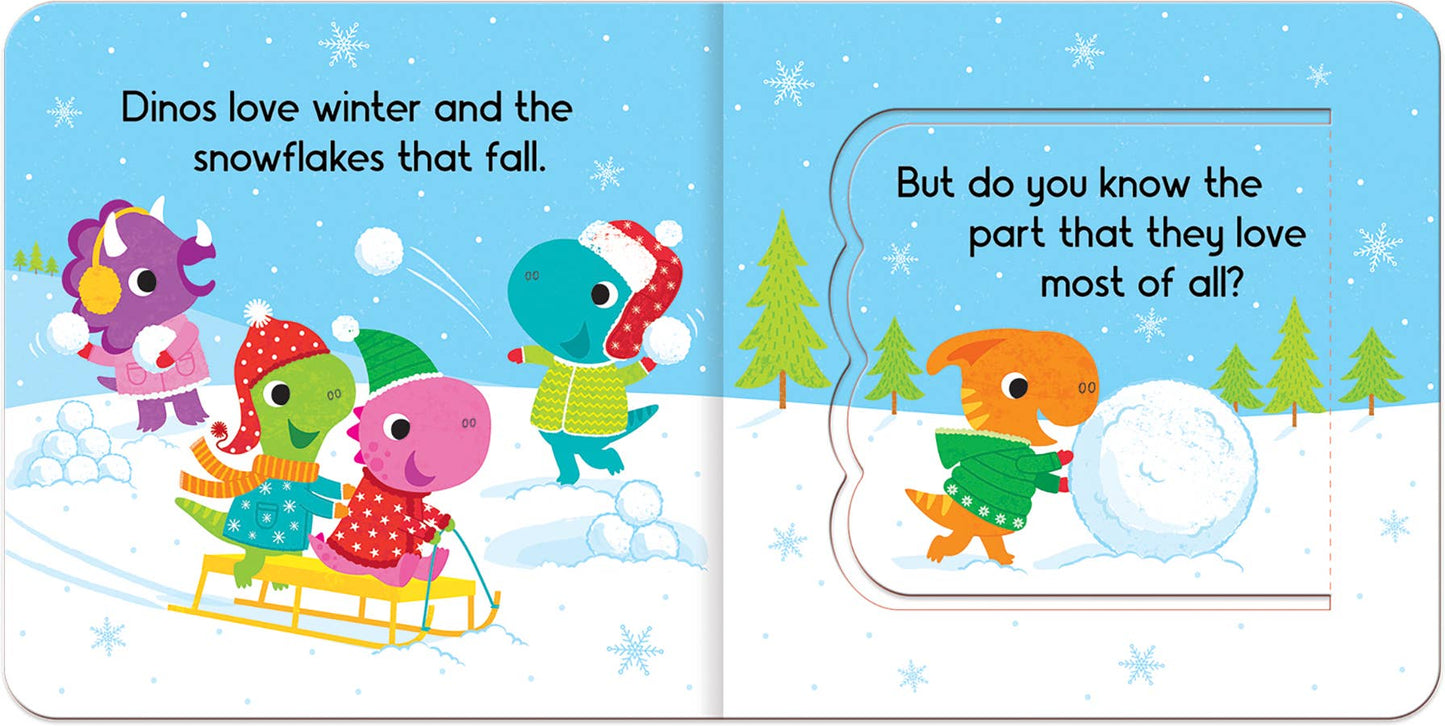 Dinos Love Jingle Bells Christmas Lift-a-Flap Dinosaur Children's Book