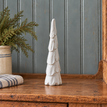 Distressed White Wooden Christmas Tree - 2 Sizes