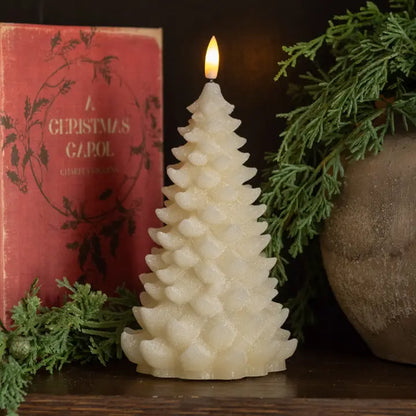 Cream Flameless LED Balsam Tree Candle - 4 Options