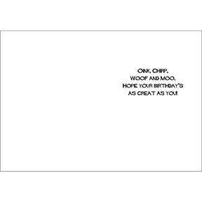 Animal Tractor - Happy Birthday Child Greeting Card