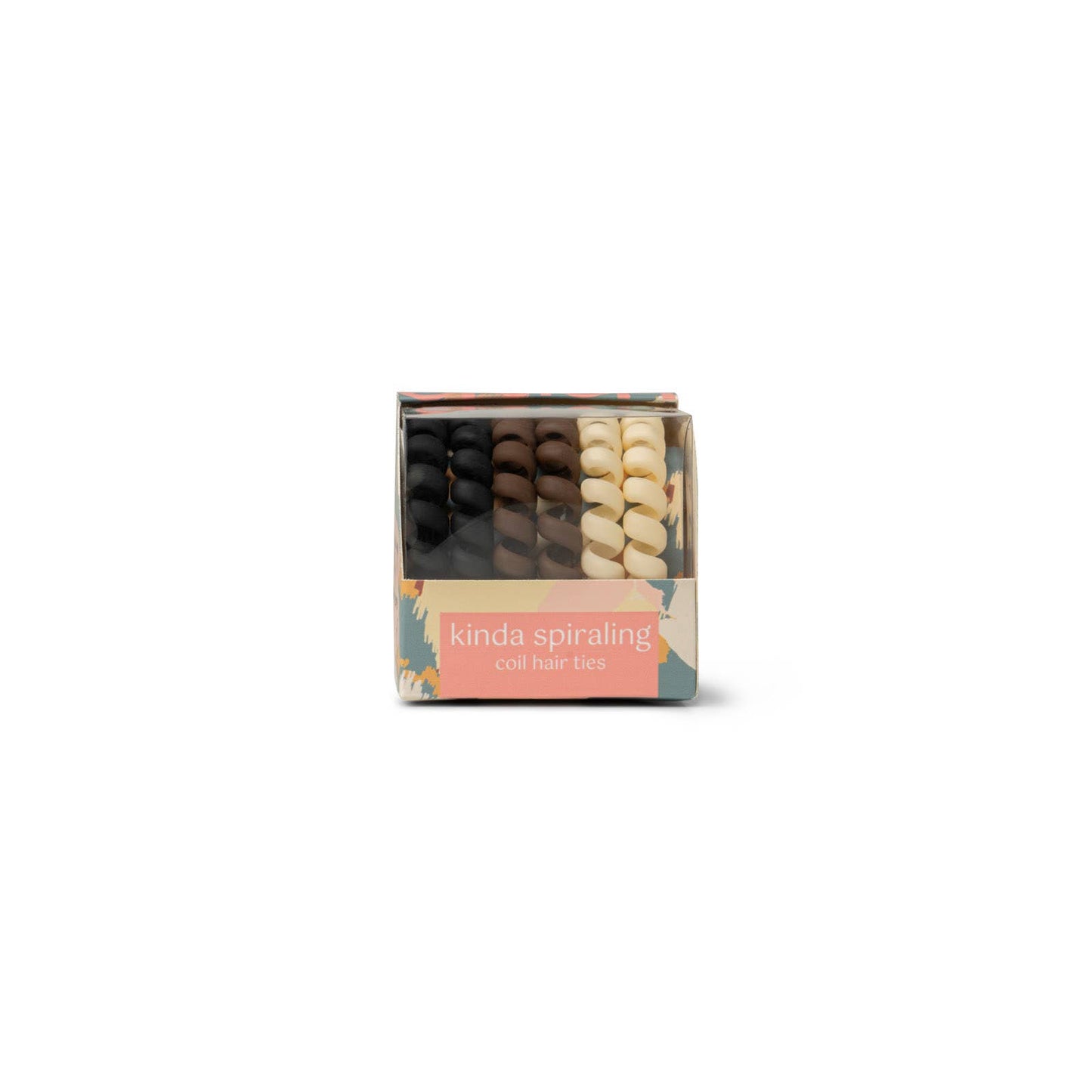 Crush Kinda Spiraling Coil Hair Ties 6 Pk - 4 Color Options