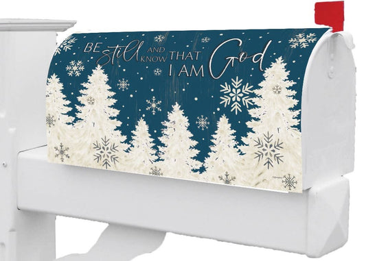 Be Still and Know That I Am God WInter Mailbox Cover - Standad Size