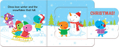 Dinos Love Jingle Bells Christmas Lift-a-Flap Dinosaur Children's Book