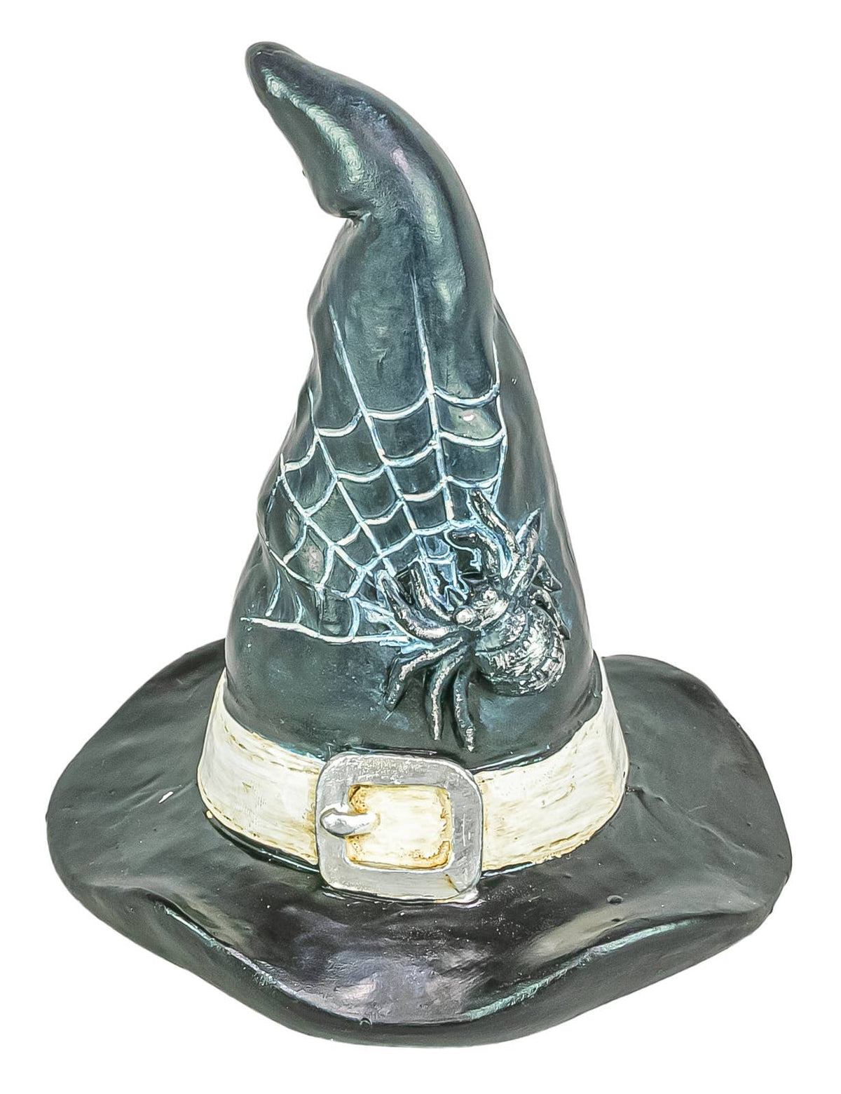 Spider Web Witch Hat Halloween Figurine