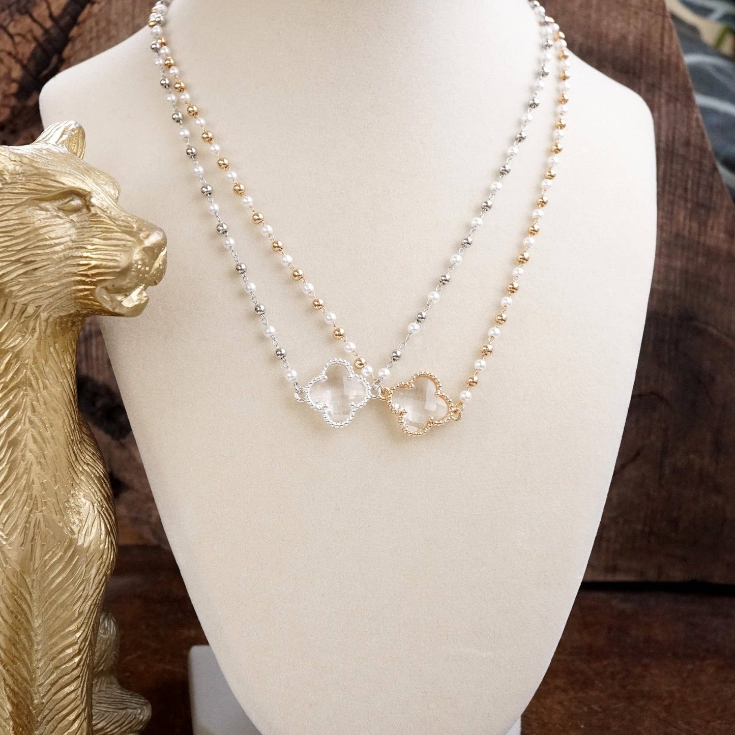 Lucky Light Clover Pendant Necklace
