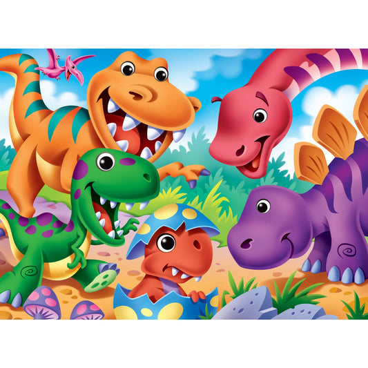 Googly Eyes Dinosaurs 48 Piece Puzzle