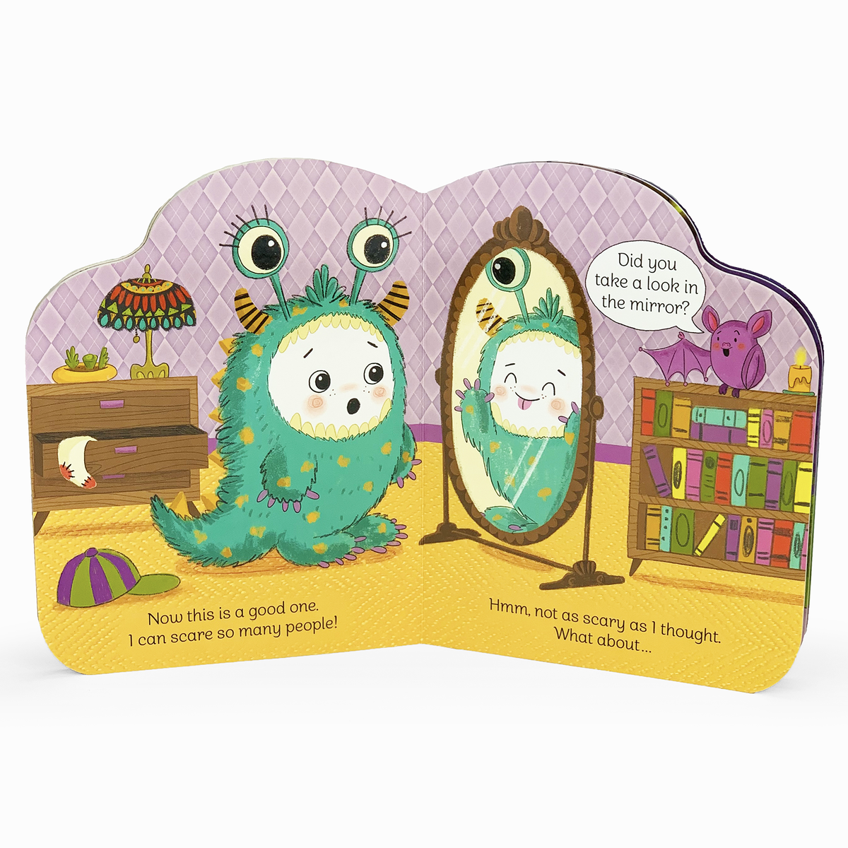 Funny Little Ghost Novelty Shaped Halloween Board Book - Children