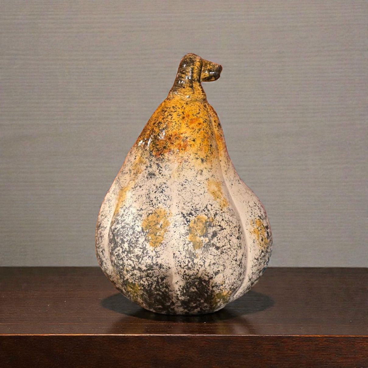 Cider Pear Gourd 4" x 5" Ceramic Tabletop Decor