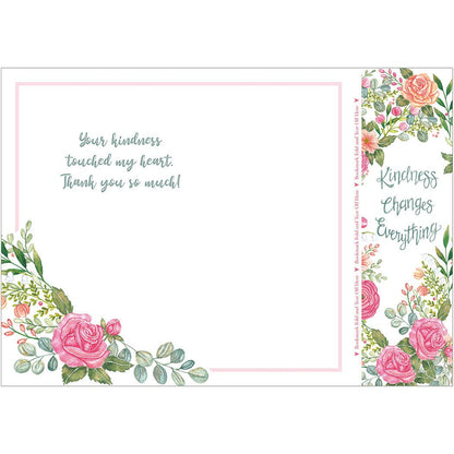Kindness Changes Everything - Thank You Greeting Card with Bookmark
