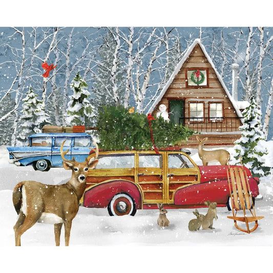 A Country Christmas Retreat 1000 Piece Puzzle - Heritage Puzzle