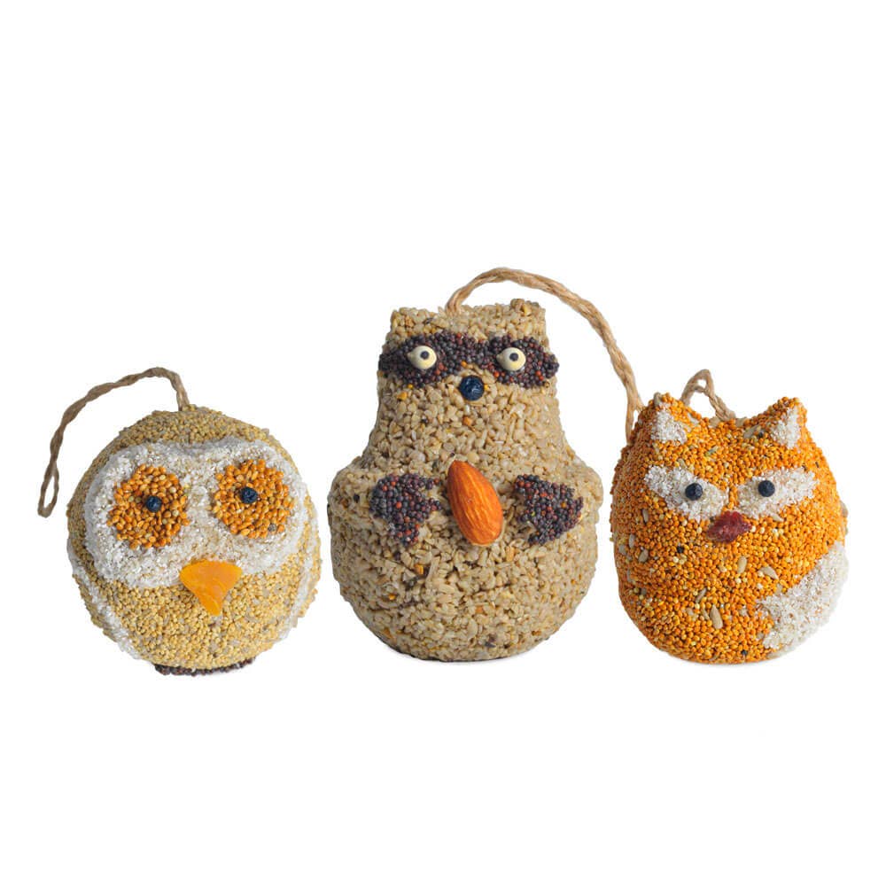 Woodland Friends Bird Treats - Fox, Owl or Raccoon
