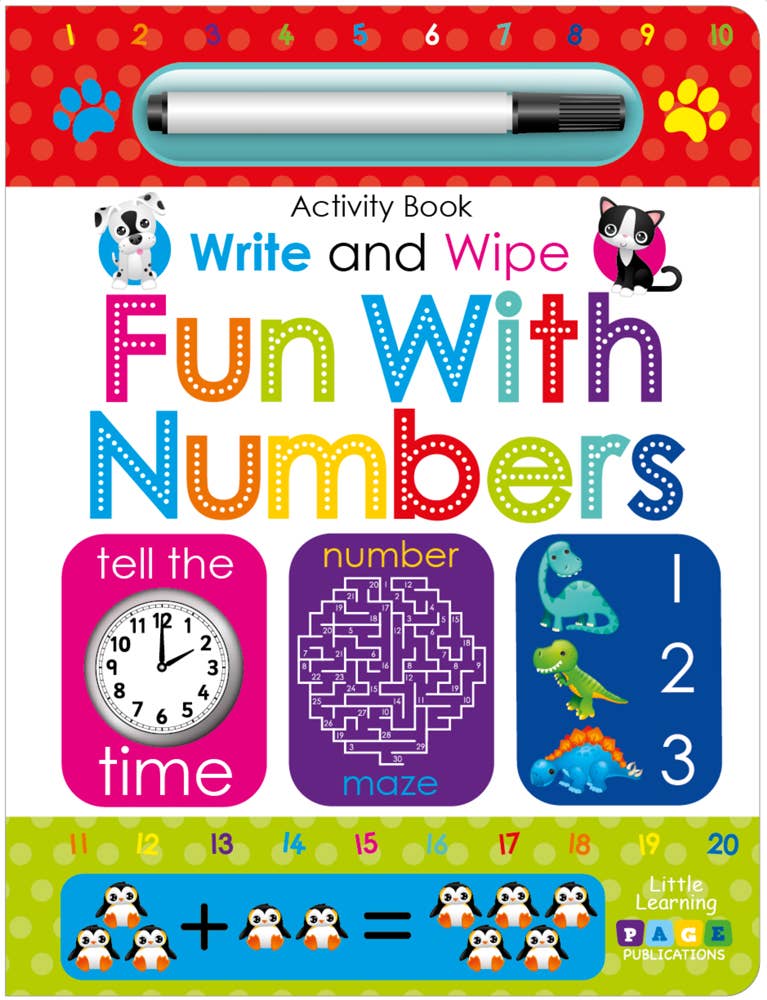 Write & Wipe Fun With Numbers Activity Book