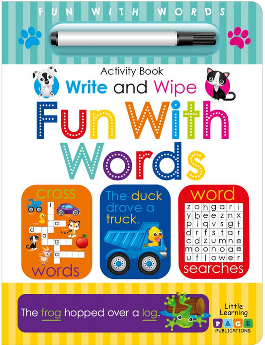 Write & Wipe Fun With Words Activty Book