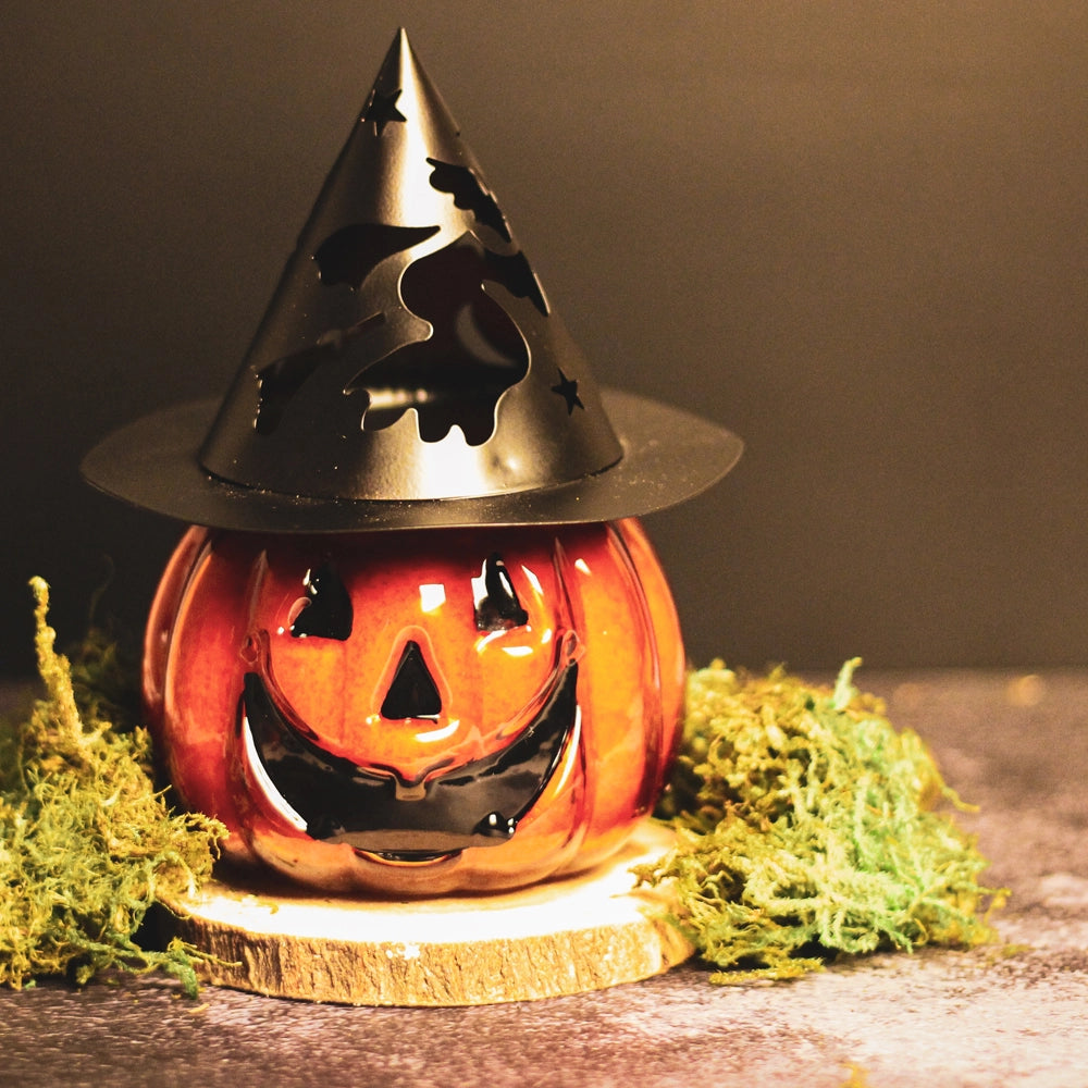 Jack-o-Lantern Candle (10oz.) – Orange Cinnamon Clove