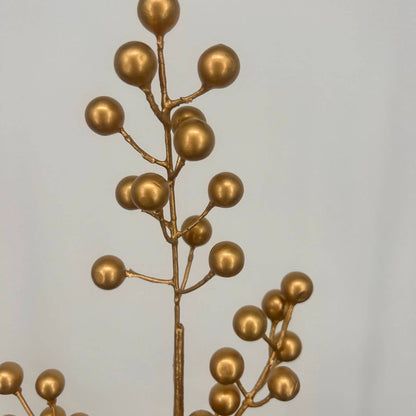 Metallic Berry Pick 18" - Gold