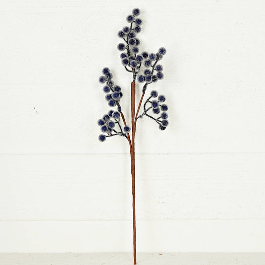 Blue Sugar Berry Spray - Beautiful Christmas Pick 20"