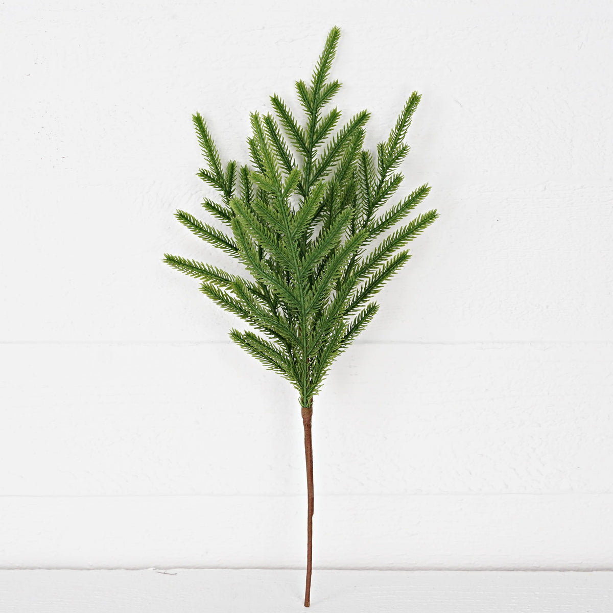 Soft Touch Evergreen Norfolk Pine Christmas Floral Stem - 18"