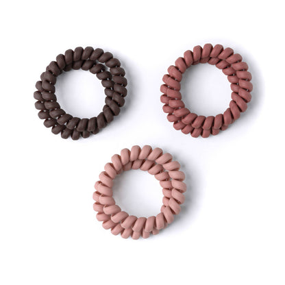 Crush Kinda Spiraling Coil Hair Ties 6 Pk - 4 Color Options