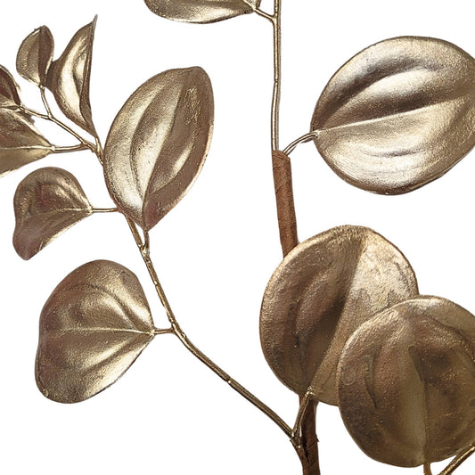 Metallic Smilax Leaf Spray - Gold 32”