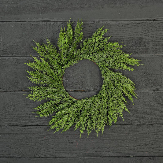 Soft Touch Evergreen Mini Wreath - 17"