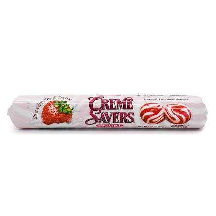 Creme Saver Strawberries & Cream Candy 1.76oz