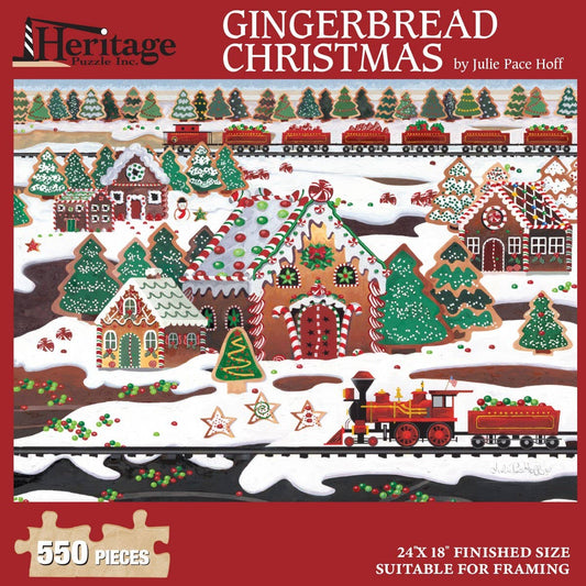 Gingerbread Christmas 550 Piece - Heritage Puzzle
