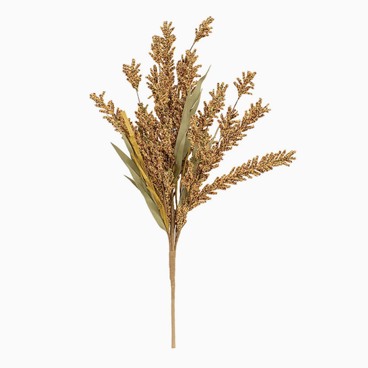 Fall Grass & Heather Bush - 24"