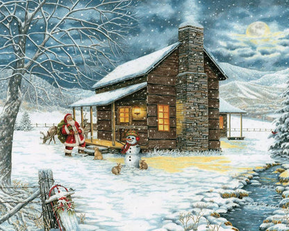 A Smoky Mountain Christmas 1000 Piece Puzzle - Heritage Puzzle