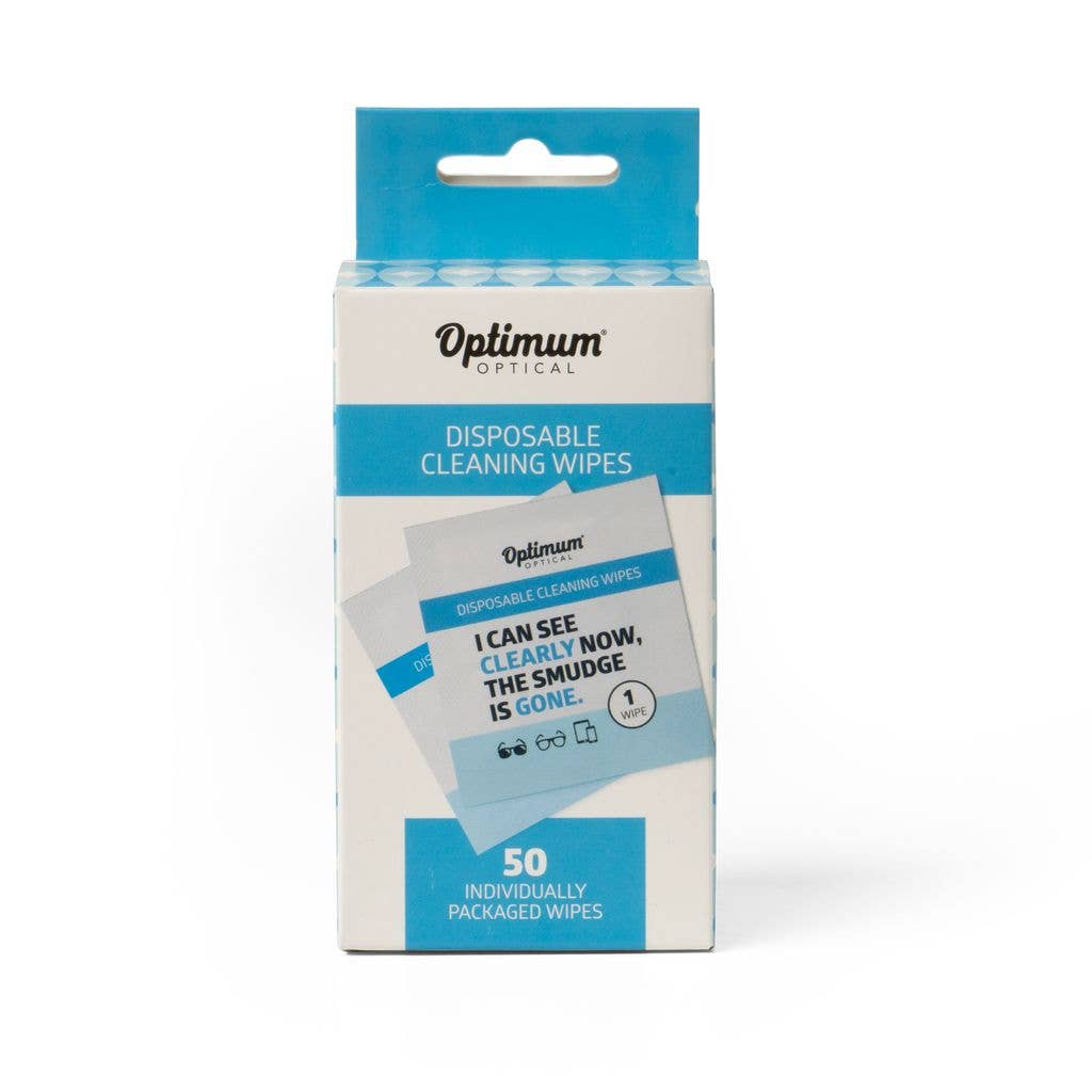 Optimum Optical Disposable Screen & Lens Cleaning Wipes - 50 pack