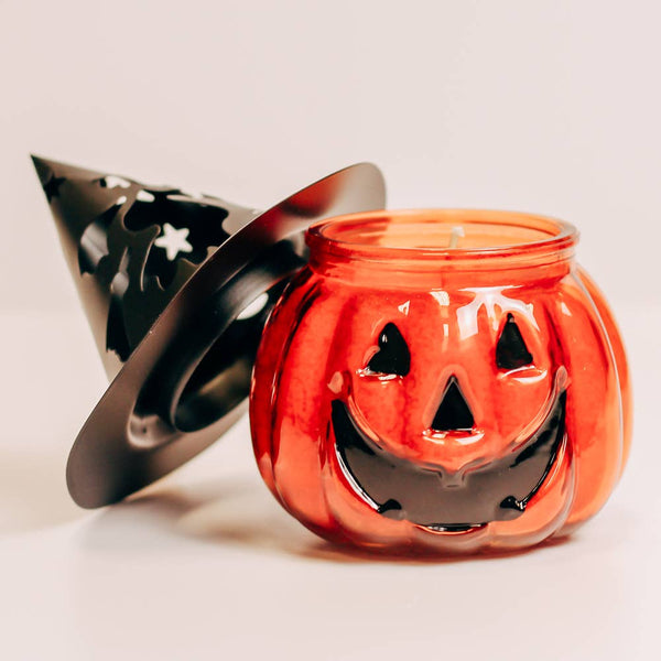 Jack-o-Lantern Candle (10oz.) – Orange Cinnamon Clove
