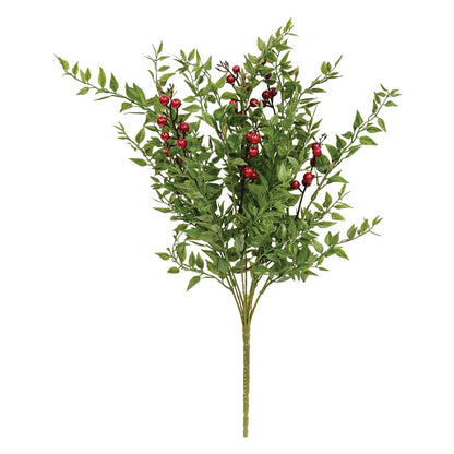 Lady Ruscus & Berries Bush - Holiday Floral 12" and 19"