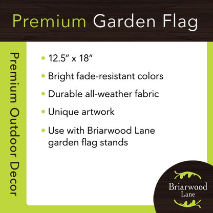Rainy Day Duckling Garden Flag