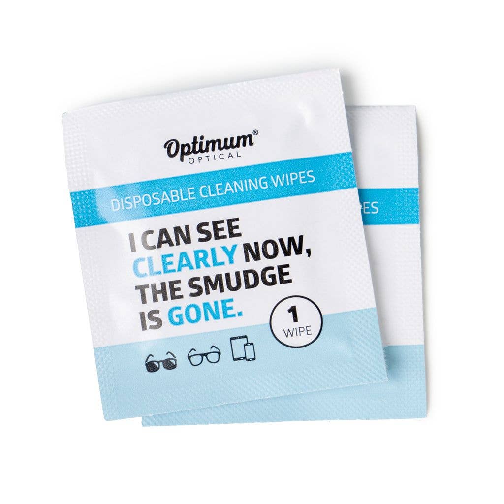 Optimum Optical Disposable Screen & Lens Cleaning Wipes - 50 pack