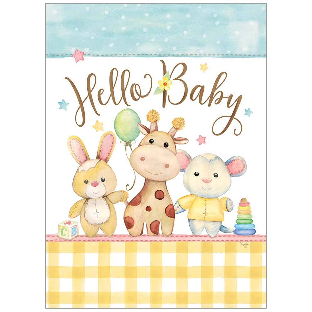 Hello Baby  -  Baby Congratulations Card