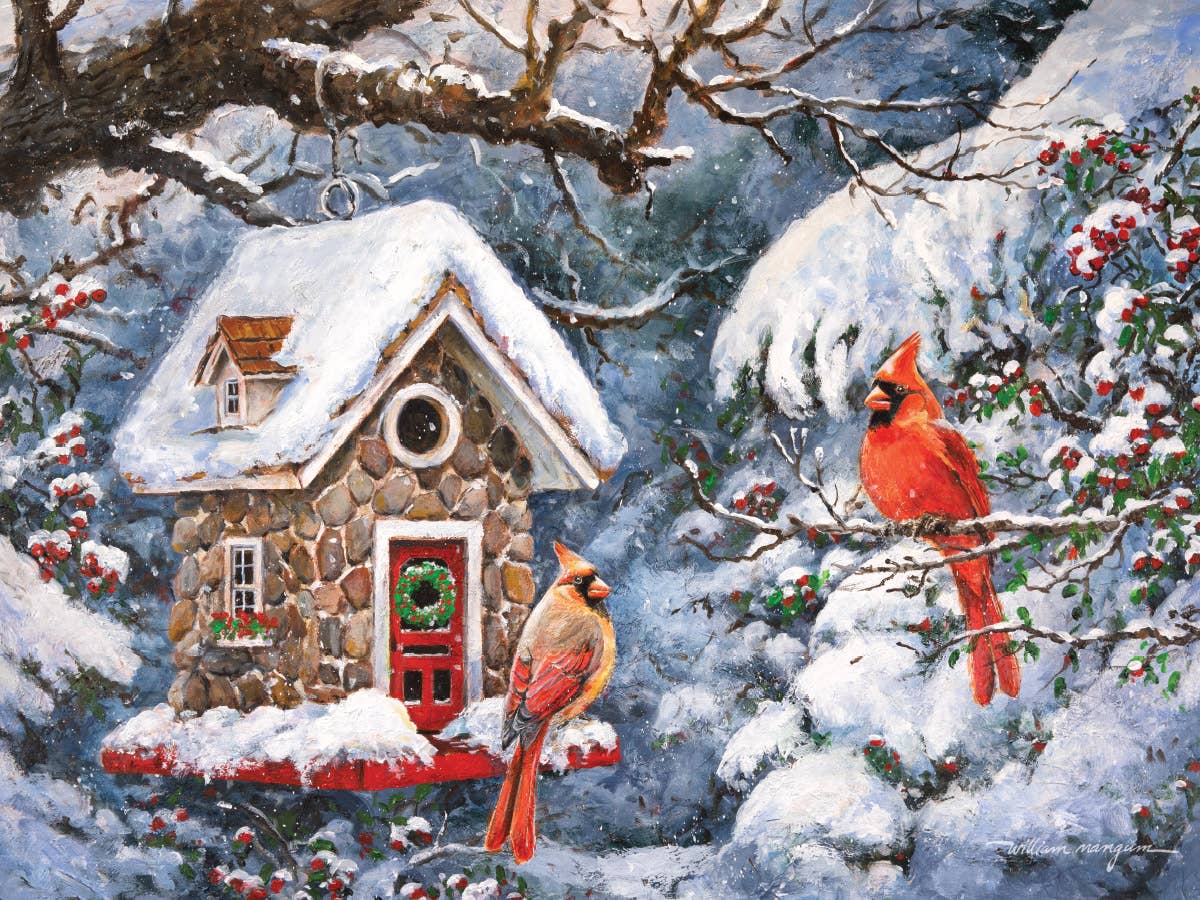 Winter's Retreat 550 piece puzzle - Heritage Puzzle