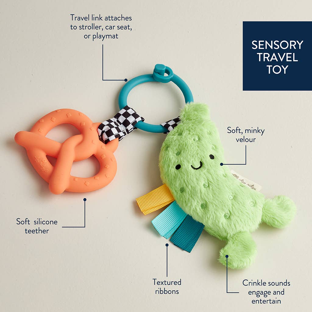 Itzy Pal - Parker The Pickle Silicone and Plush Teether