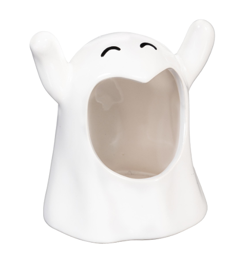 Happy Ghost Tealight Candle Holder - Ceramic